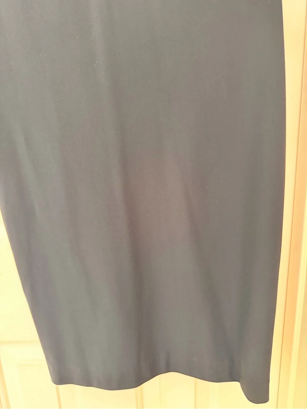 SET Black V-Neck Knee Length Sheath Dress, Fitted Stretch, Short Sleeve, Sz S - Picture 9 of 16
